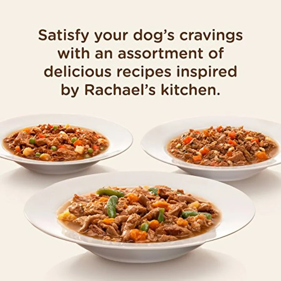 Premium Natural Wet Dog Food, Savory Favorites Variety Pack, 8 Ounce Tub Pack of 6