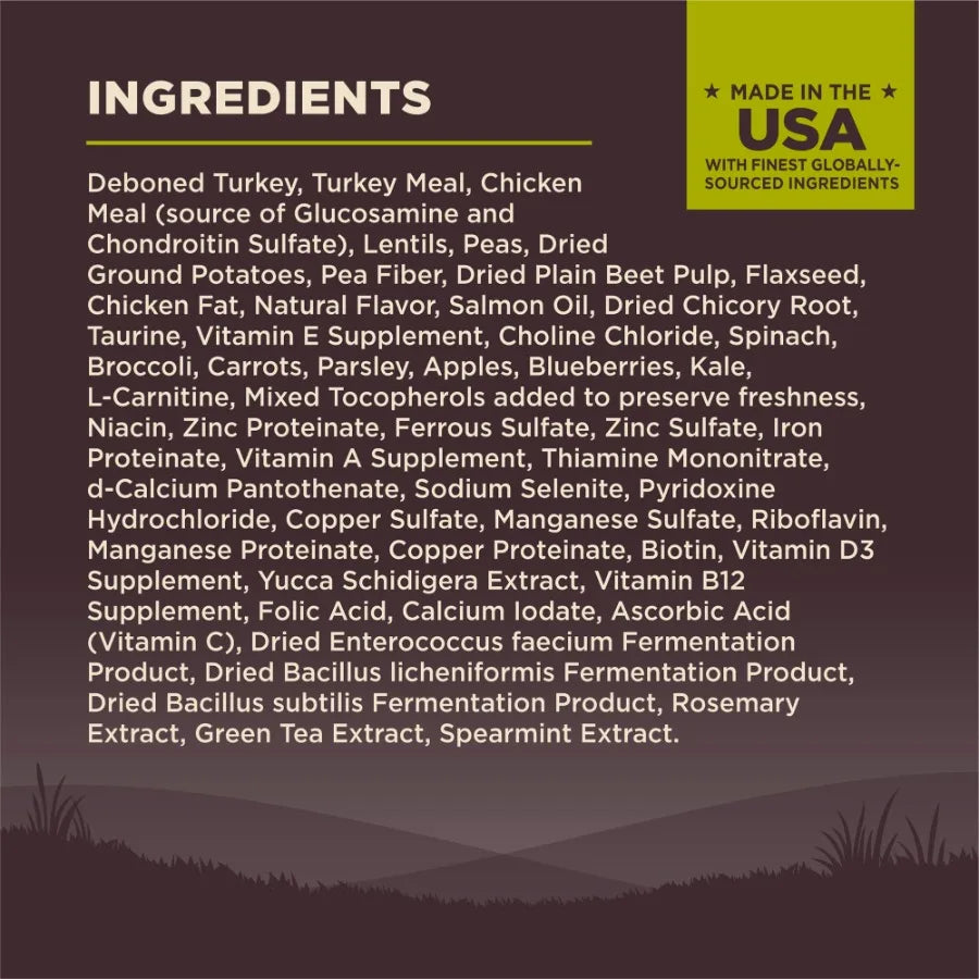 CORE Dry Dog Food, Grain Free, High Protein, Natural, Healthy Weight Turkey and Chicken Recipe, 4-Pound Bag