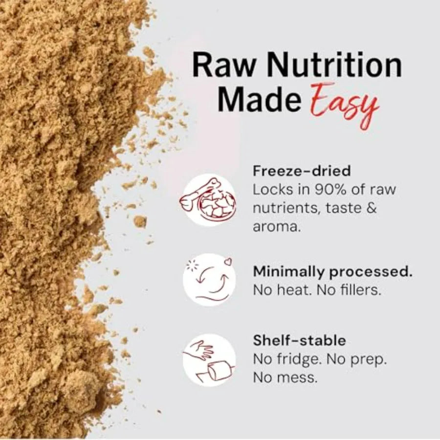 Freeze-Dried Raw Marie's Magical Dinner Dust - - Premium Dog Food Topper with Organic Fruits and Vegetables - Perfect for Picky Dogs