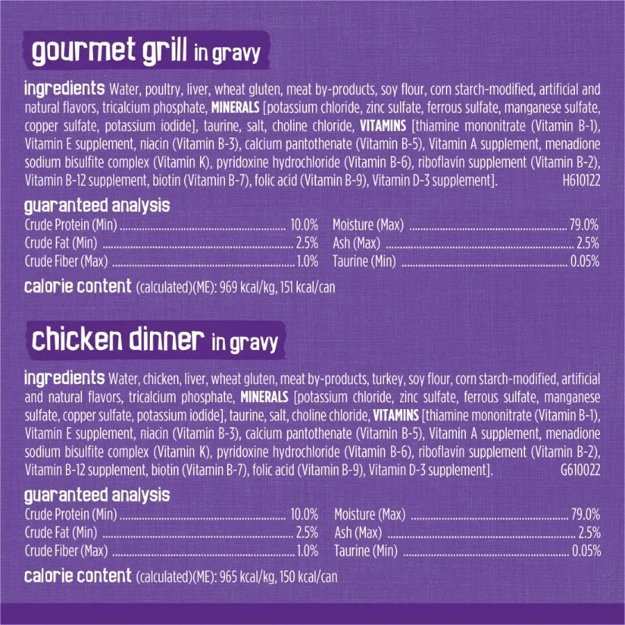 Meaty Bites Variety Pack Wet Cat Food, 5.5 oz Cans