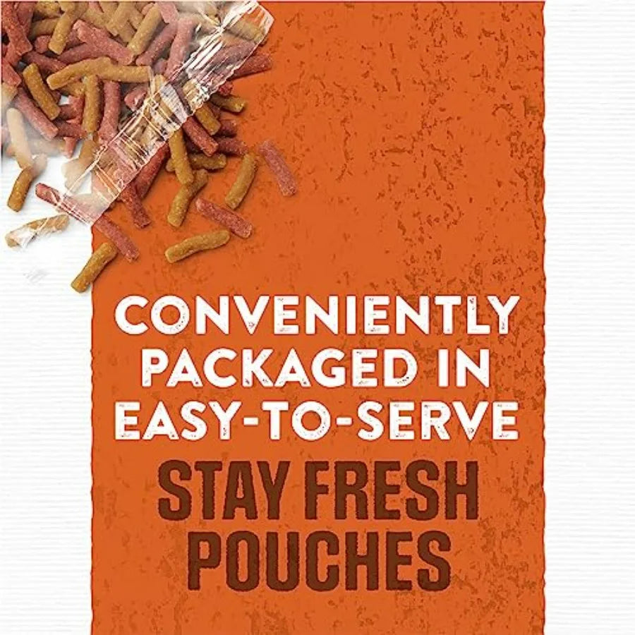 Moist and Meaty Flavor Dry Soft Dog Food Pouches - 36 ct. Pouch