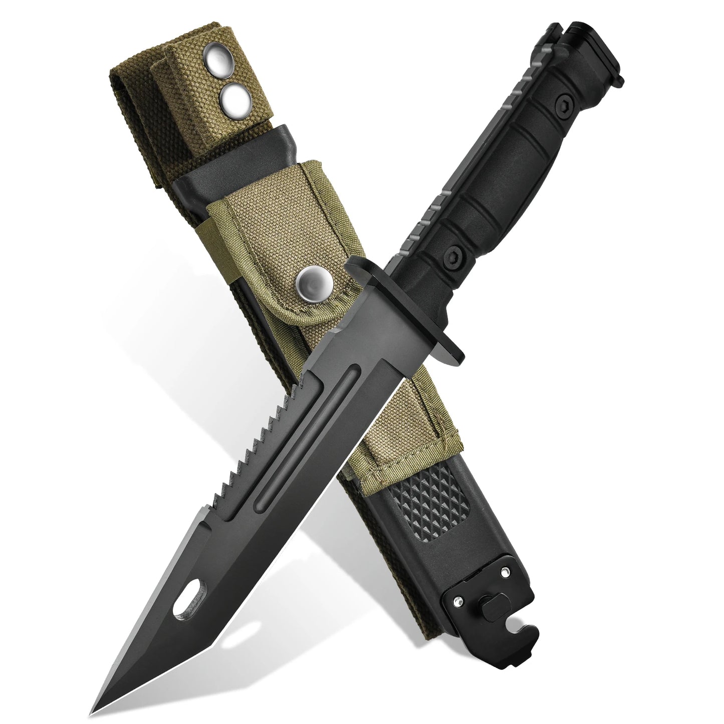 High-Quality Outdoor Fixed-Blade Knives, Straight Blades for Outdoor Camping, Suitable for Hiking, Mountaineering Expeditions, Wilderness Survival, and Camping Activities; Outdoor Utility Knives and Ideal Gifts for Men, Comes