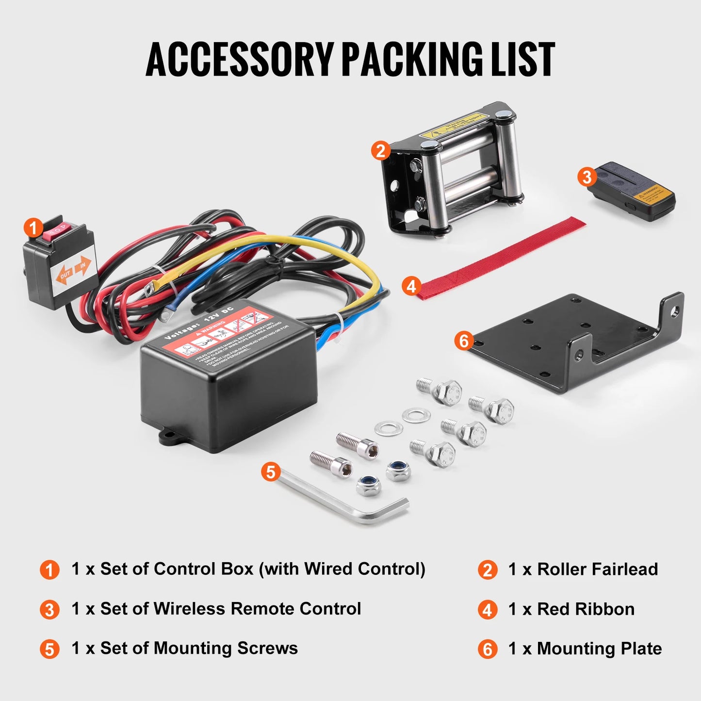 4000lbs Electric Winch with 39 Ft 7 Strands Steel Cable Wireless & Wired Remote Control ATV/UTV Winch for Truck Towing