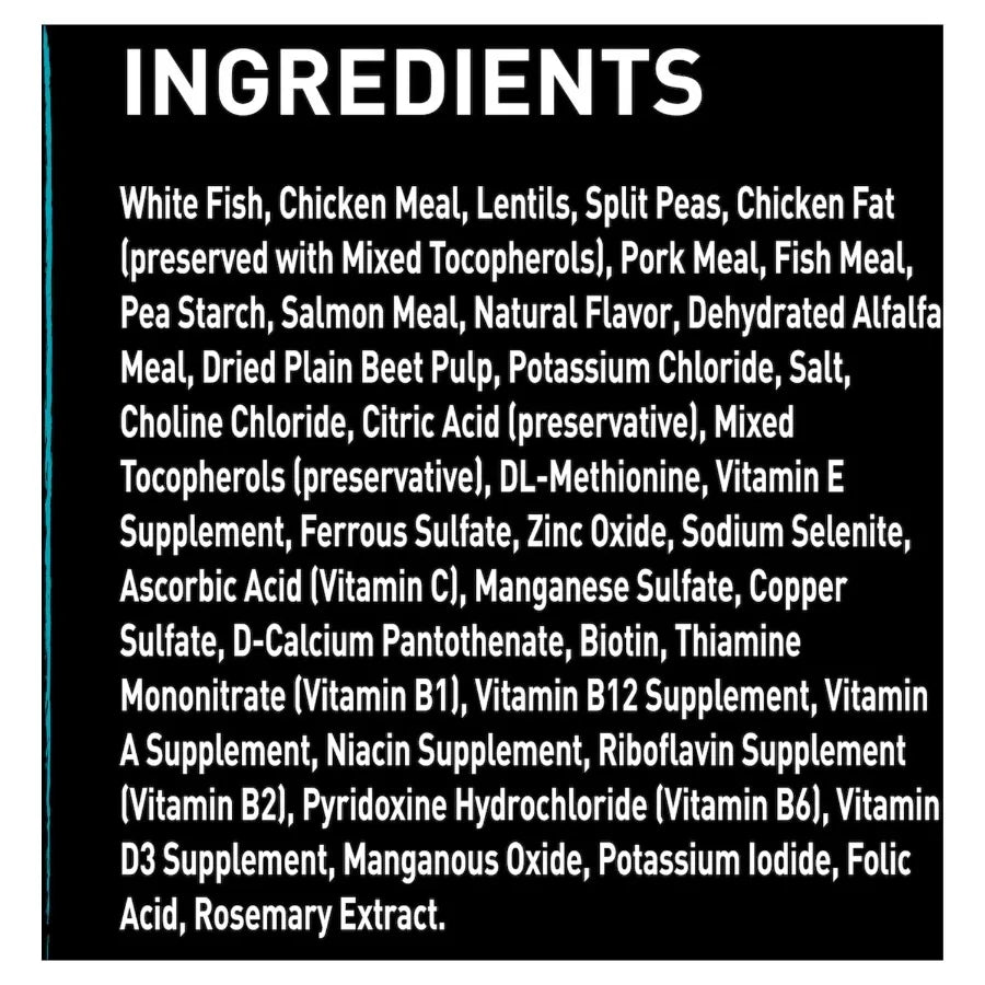 Grain Free Adult Dry Dog Food with Protein from White Fish and Salmon, 4 lb. Bag