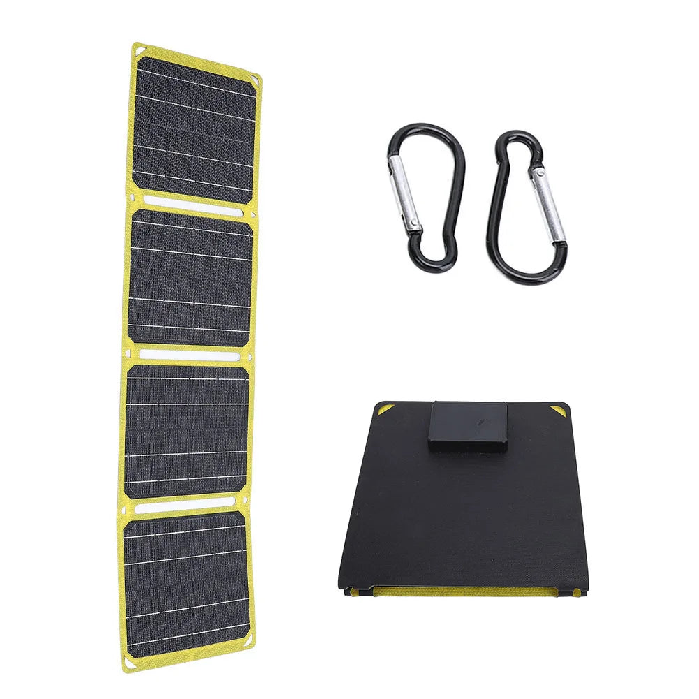 30W/40W 5V Portable Solar Panel Battery Phone Charger Foldable Mobile Power Bank Charger for Cell Phone Power Banks Flashlight