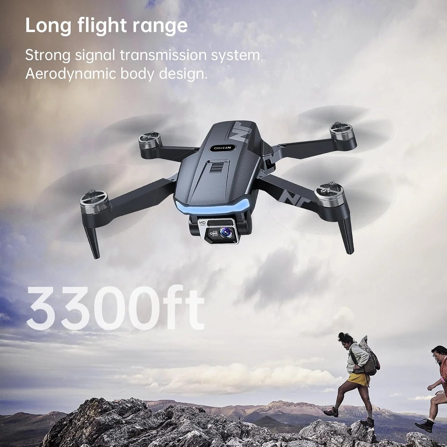 4K GPS Drone with Camera, 90 Min Flight, Auto Return, Follow Me, Brushless Motor for Beginners