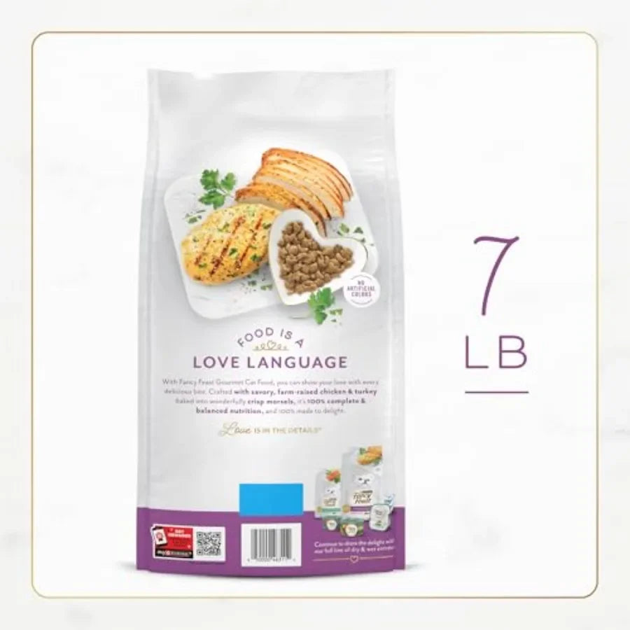 Dry Cat Food with Savory Farm-Raised Chicken and Turkey - 7 lb. Bag