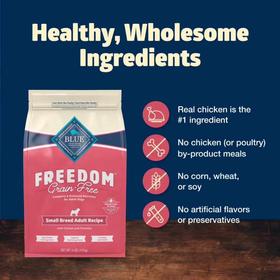 Grain-Free Small Breed Adult Dry Dog Food, Chicken and Potatoes, 4 lbs.
