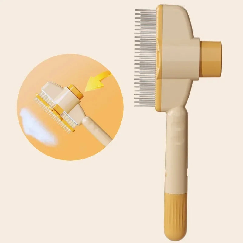 Dog Comb Pet Hair Remover One Button Dog Brush Self-Cleaning Cat Brush Massage Combs for Dog Grooming Brushes for Pet Products