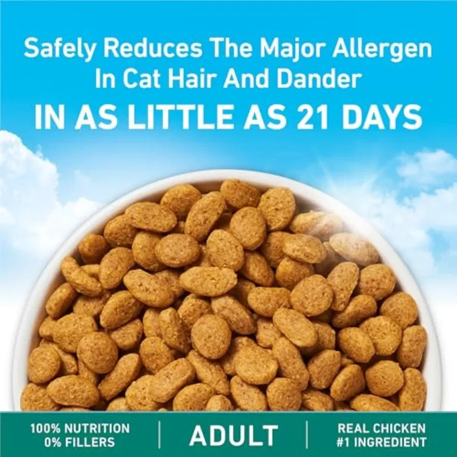 LiveClear Allergen-Reducing Cat Food Dry Formula with Real Chicken As The Number One Ingredient - 6.3 lb. Bag