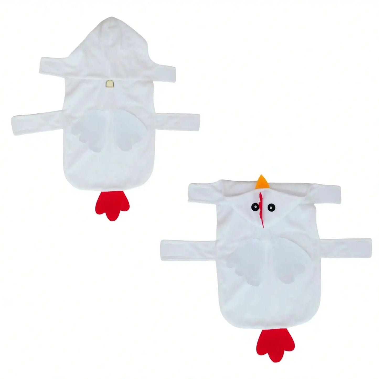 Dog Halloween Costumes Dog Chicken Costume Halloween Pet Clothes For Halloween Pet Party Cosplay White, Large