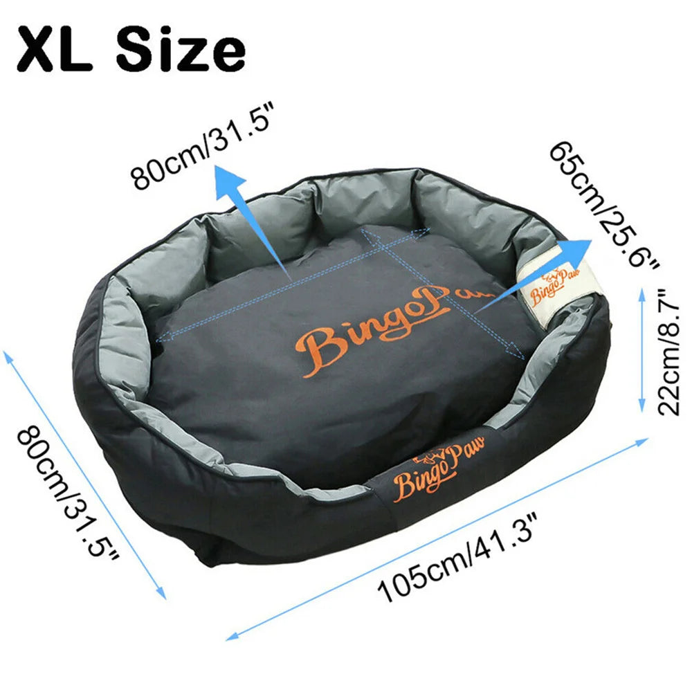 XXL, XL, L Orthopedic Sofa Dog Bed Waterproof Pet Mat Kennel Washable Pet Puppy Basket Cushion Removable fr Small, Medium, Large Dog