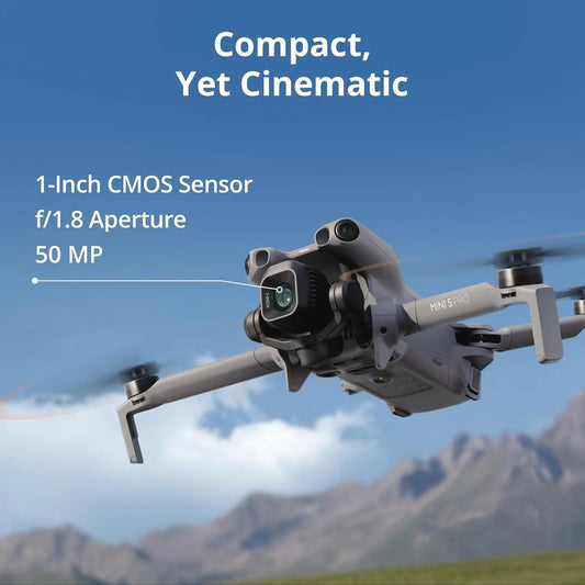 Mini 5 Pro 4K Drone, 1-Inch CMOS Camera, Omnidirectional Obstacle Sensing, Under 249g