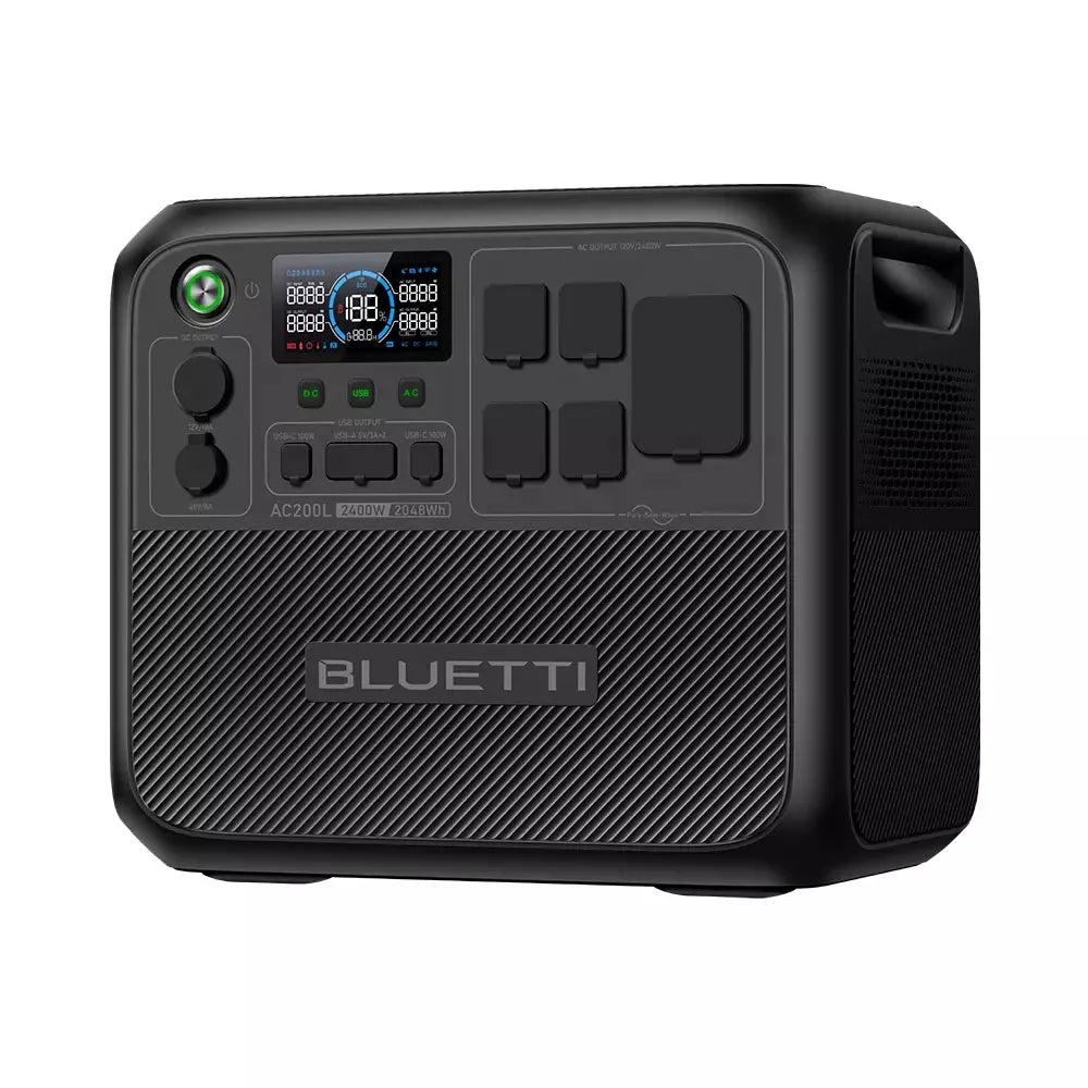 【RENEW 】 AC200L 2048Wh 2400W Portable Power Station Solar Generator High-Capacity Reliable Energy for Home Outdoor