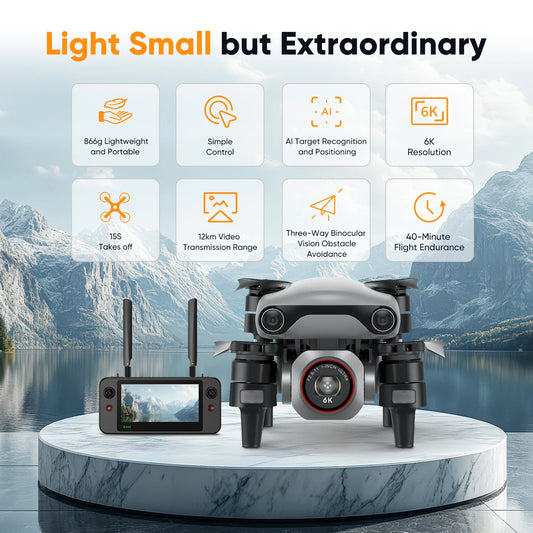 EVO Lite 640K Enterprise Drone 1'' CMOS 16x Digital Zoom Mapping Surveying Search and Rescue IP43 Smart Controller