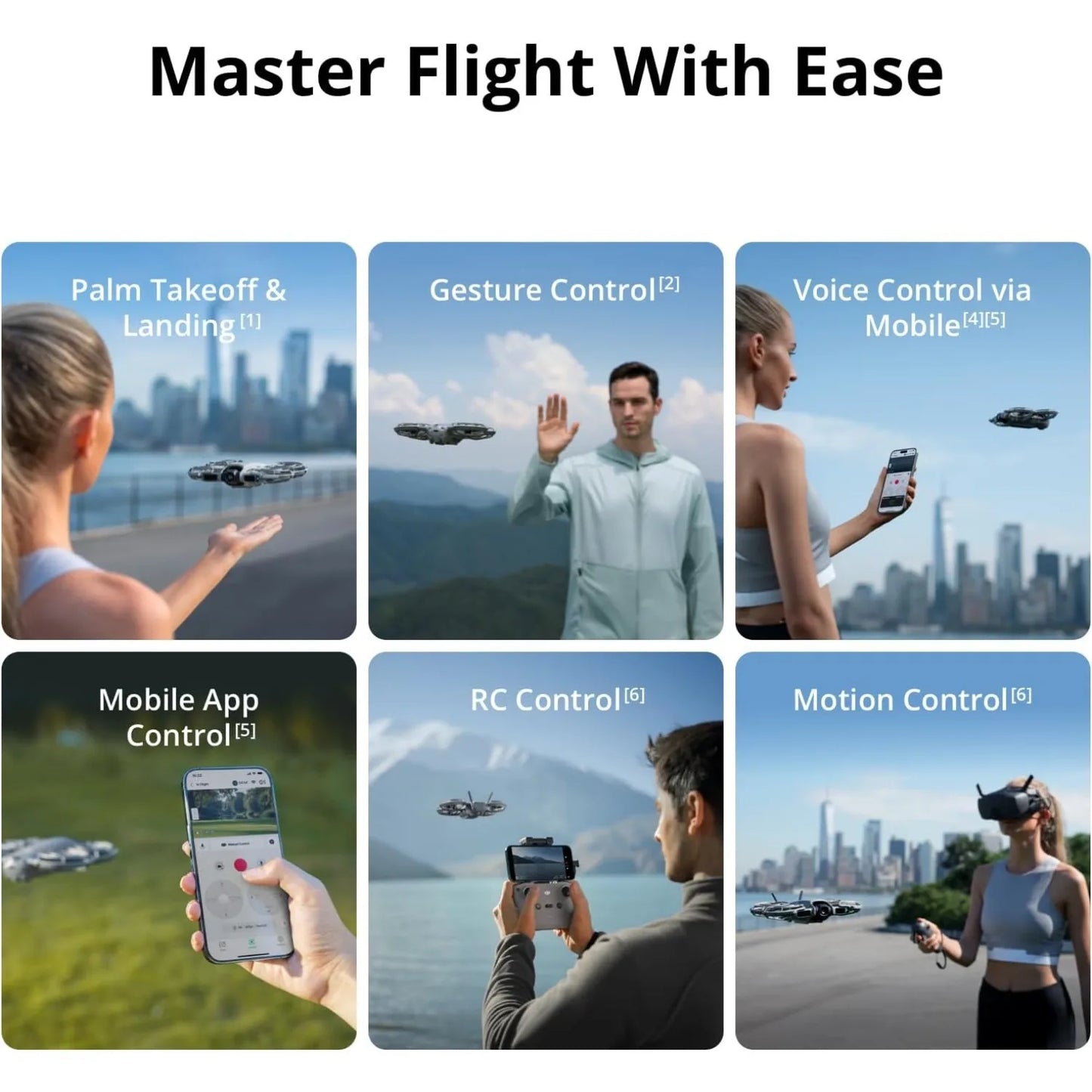 Neo 2 Fly More Combo w/ RC-N3, 4K Camera Drone for Beginners, Stable Digital Transmission, 3 Batteries