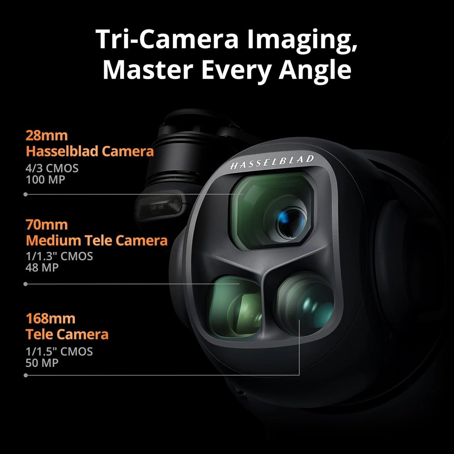 Mavic 4 Pro 512GB Creator Combo with RC Pro 2, Flagship Tri-Camera Drone with 100MP 4/3 CMOS Hasselblad Camera, 51-Min Max Flight Time, Three Batteries, Charging Hub, Professional, Gray