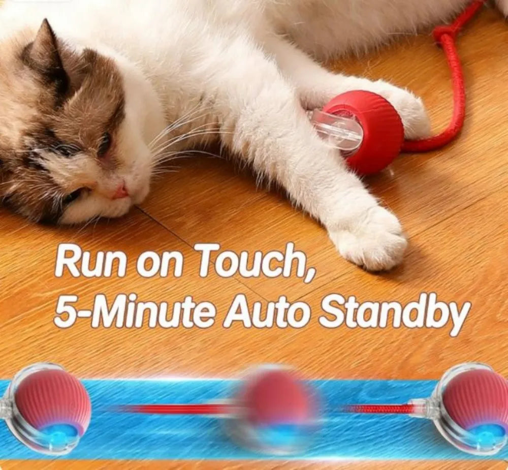 Cat Toy Launcher Interactive Cat Toy Cat Ball Shooter Interactive Cat Ball Toy Plush Ball Shooter Gun for Indoor Cats