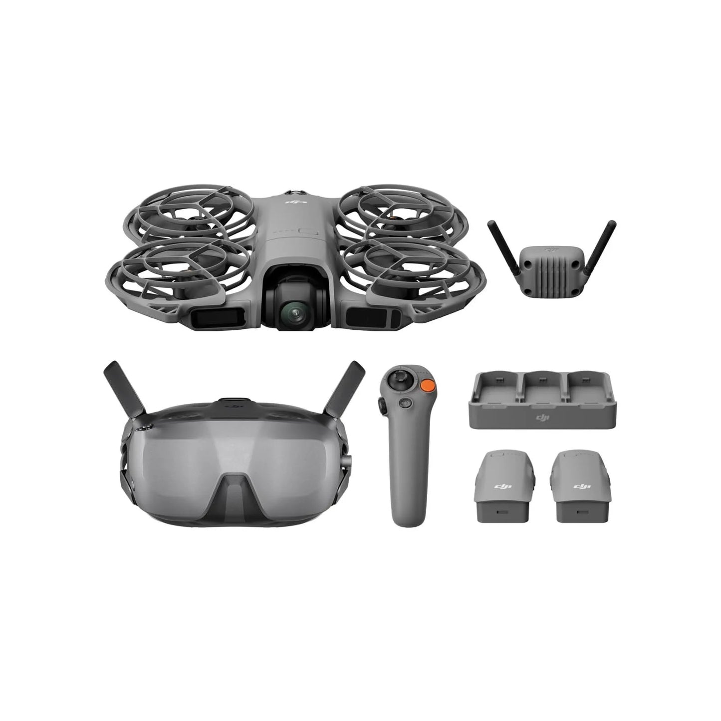 Neo 2 Motion Fly More Combo Drone with RC Motion 3 & Goggles N3, 4K FPV Camera Drone for Beginners, Stable Digital Transmission, Includes 3 Batteries