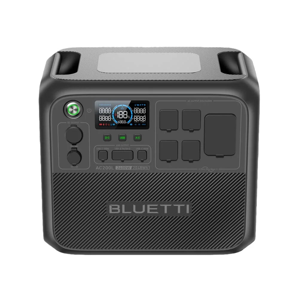 【RENEW 】 AC200L 2048Wh 2400W Portable Power Station Solar Generator High-Capacity Reliable Energy for Home Outdoor