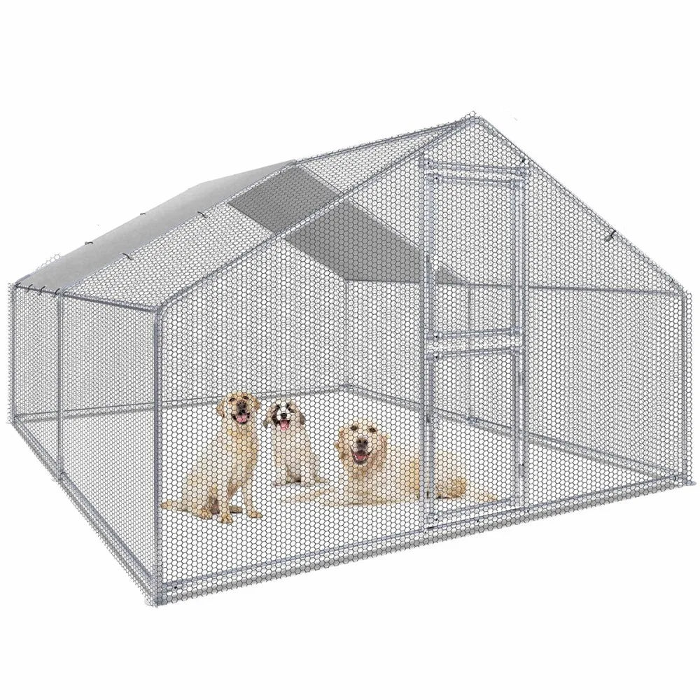 13 x 9.8 x 6.4FT Outdoor Pet Dog Run House Kennel Cage Enclosure Playpen