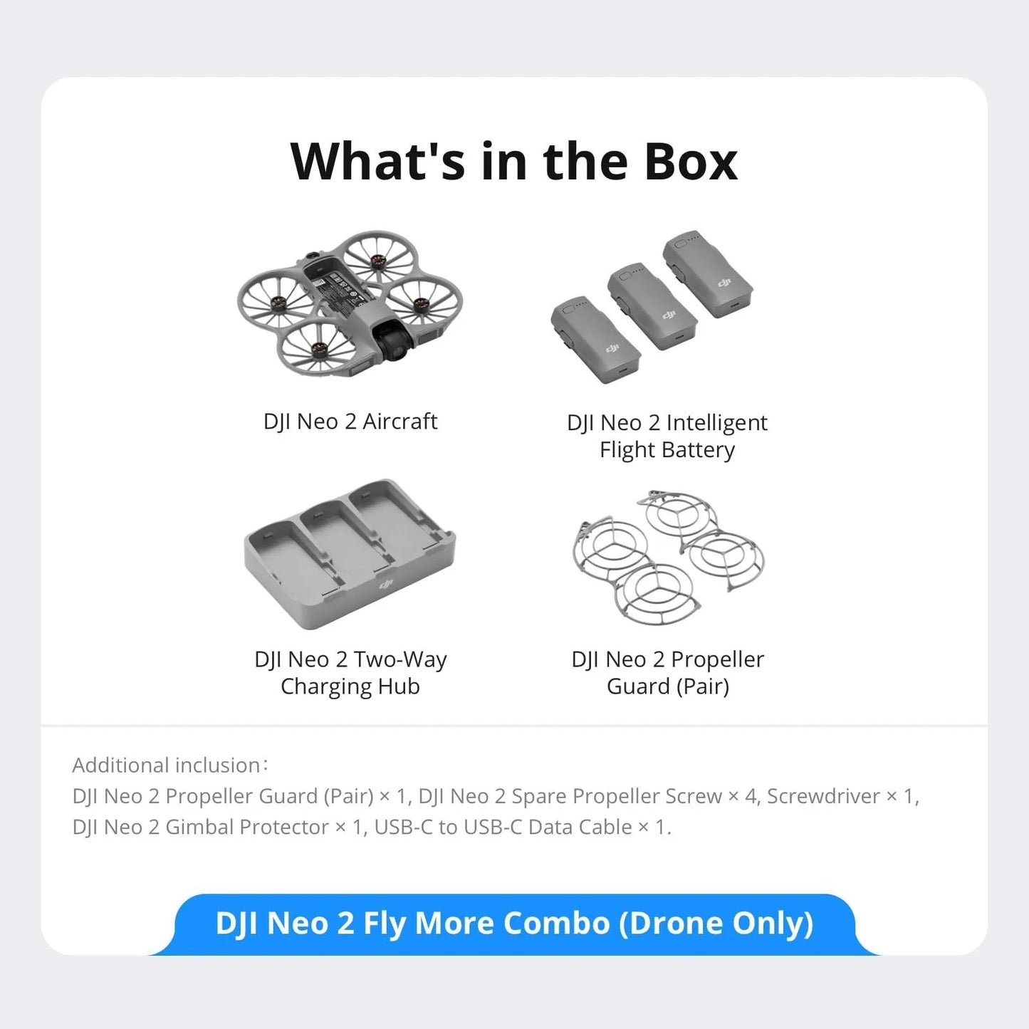 Neo 2 Fly More Combo (Drone Only), 4K Drone With Camera, Foldable Mini Drone with Obstacle Avoidance, Palm Landing, Gesture Control, ActiveTrack Follow, 3 Batteries