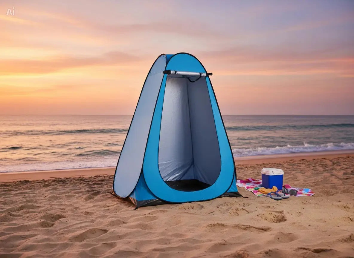 Blue Pop Up Privacy Shower Tent