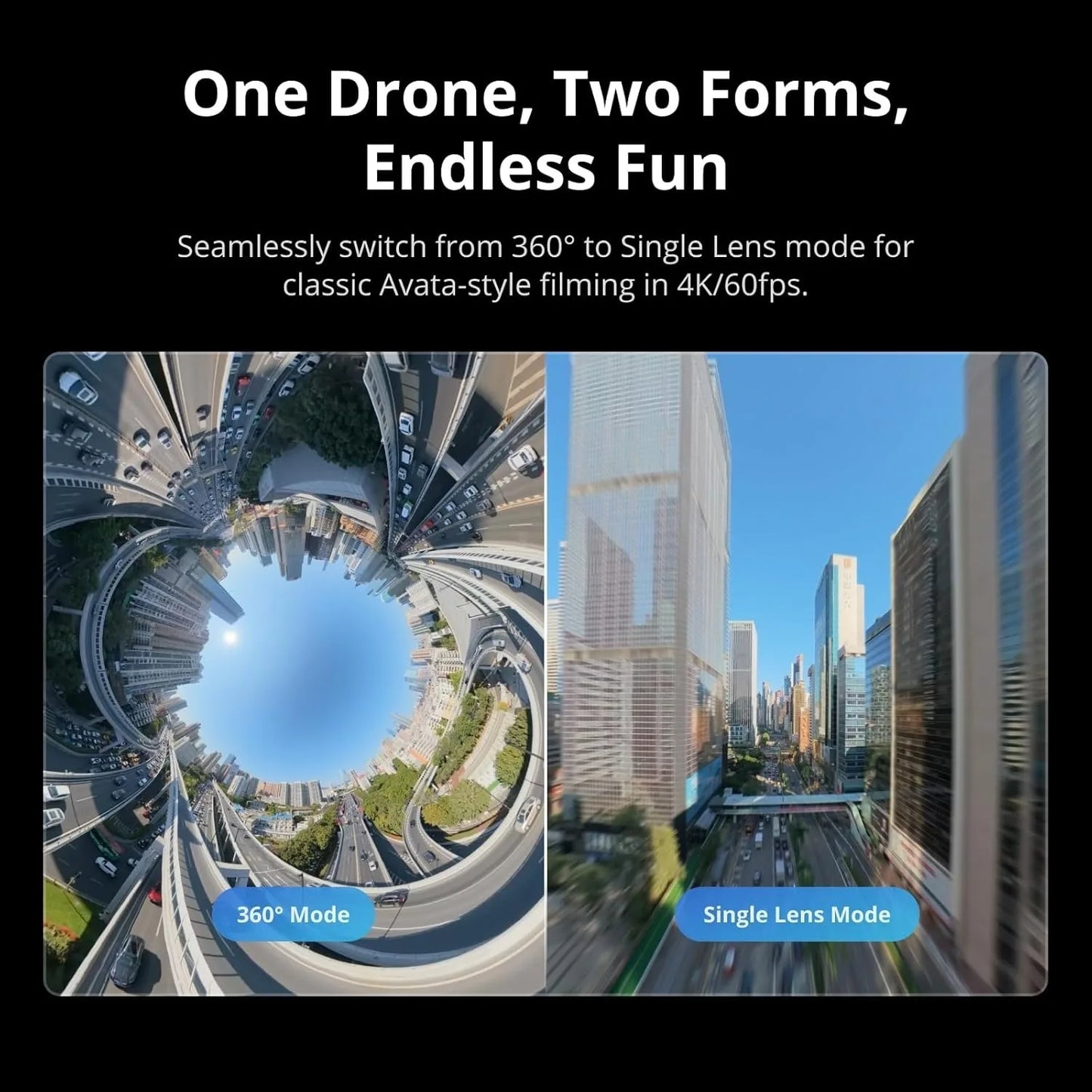 Avata 360 Motion Fly More Combo, 360° Drone With 1-Inch 8K 360° Imaging, 360° Camera Drone With Propeller Guard. Includes Goggles N3 and RC Motion 3 for Intuitive Motion Control