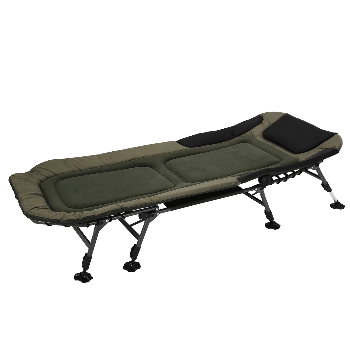 33in Wide Camping Cots with Carry Bag Adjustable Fold Up Bed Holds Up To 397LBS Easy To Set Up for Outdoor Travel Beach Hiking