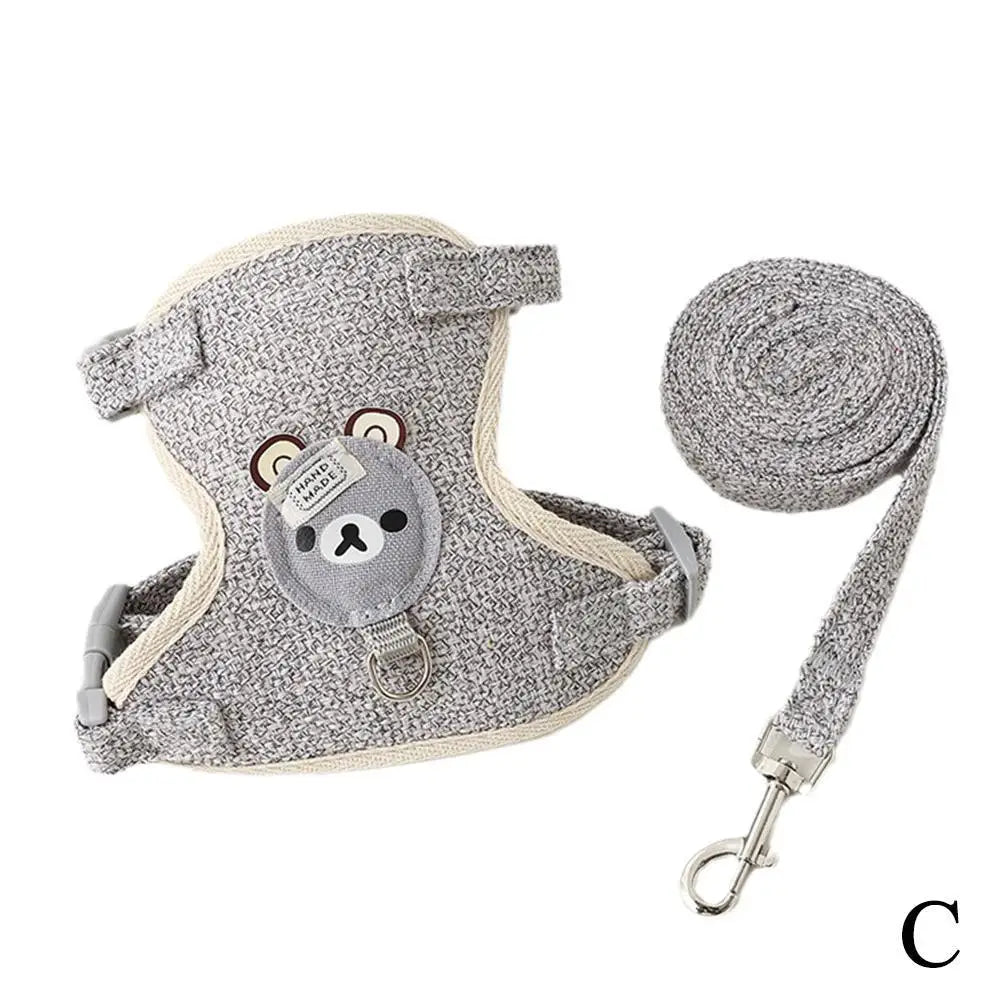 Undershirt Style Pet Leash Adjustable Cat Dog Harness Breathable Leash, Convenient Pet Vest For Small Dog Cat Supplies