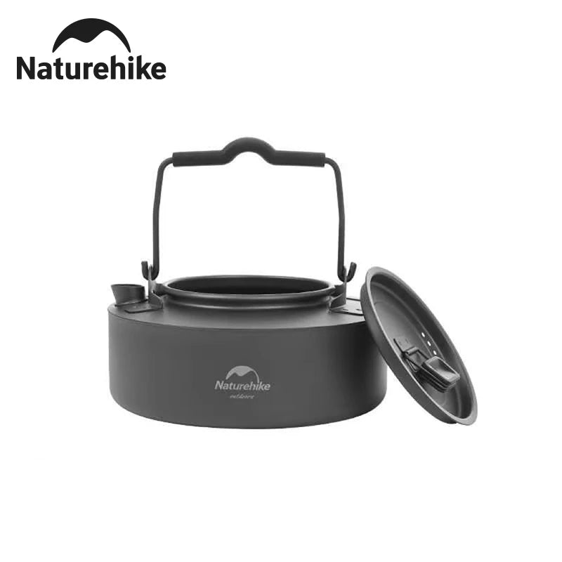Titanium Water Kettle 0.8L Black Ultralight Cooking Kettle Camping Outdoor Boiling Water Coffee Tea