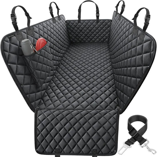 Dog Car Seat Cover or Pets Waterproof Seat Cover Hammock 600D Heavy Duty Scratch Proof Nonslip Durable Spot Back Seat Covers
