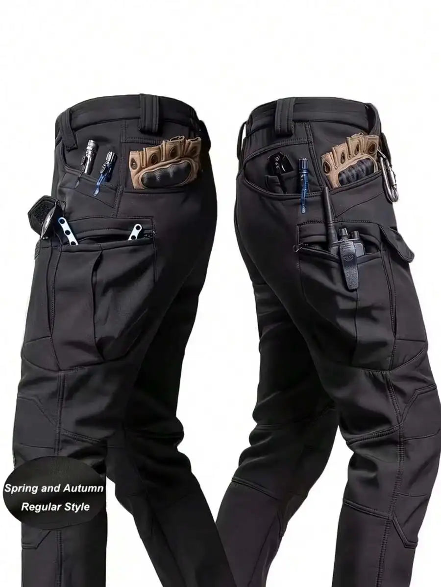 2-Pack Men’s Tactical Cargo Pants With 9 Utility Pockets For Hiking, Camping, Fishing And Outdoor Use