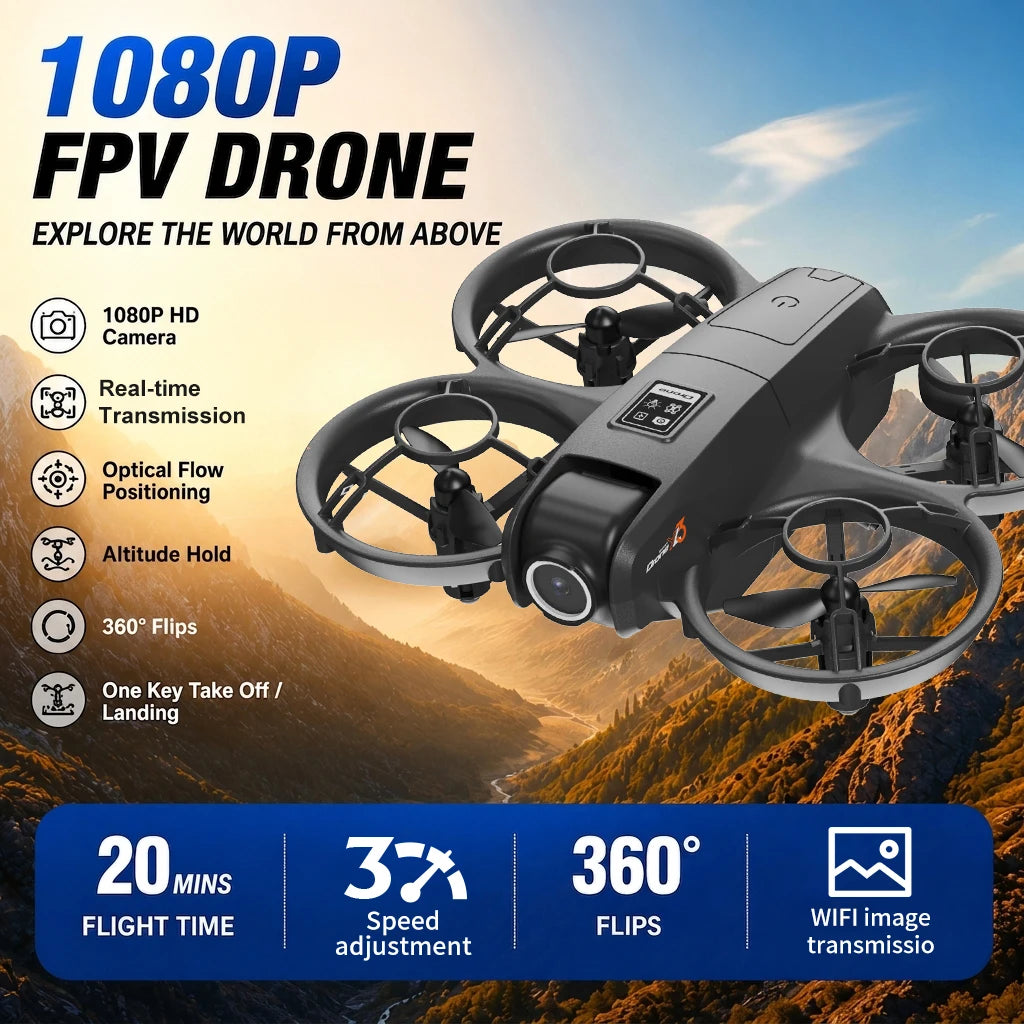RC Drone Dual Camera Adjustable Lens 50X Digital Zoom Gesture Snapshot Video WIFI Image Transmission Aerial Photography Drone With APP Control
