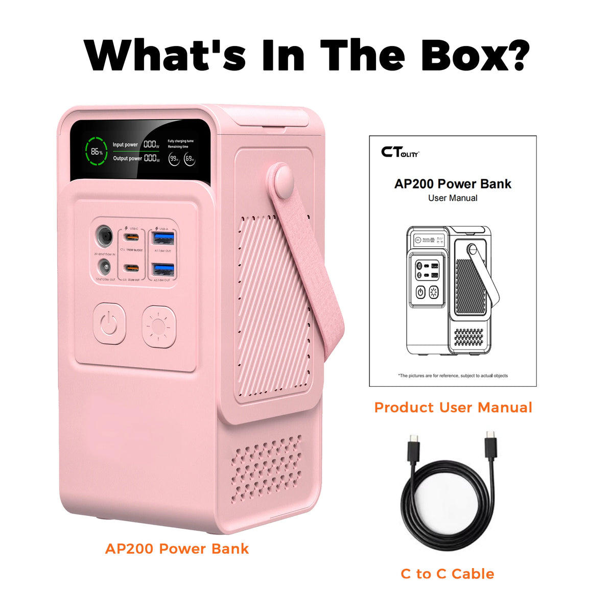 AP200 200W 192Wh Power Station Energy Storage Power Supply 60000 mAh Portable Mobile Power Station Solar Generator LiFePO4 Battery