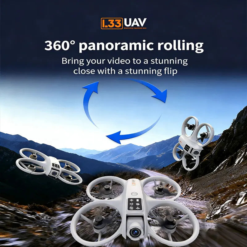 L33 HD Large-Screen Drone, Ultra-long Flight Range, Stable High-Altitude Endurance, Large-Screen Remote, Precise Control