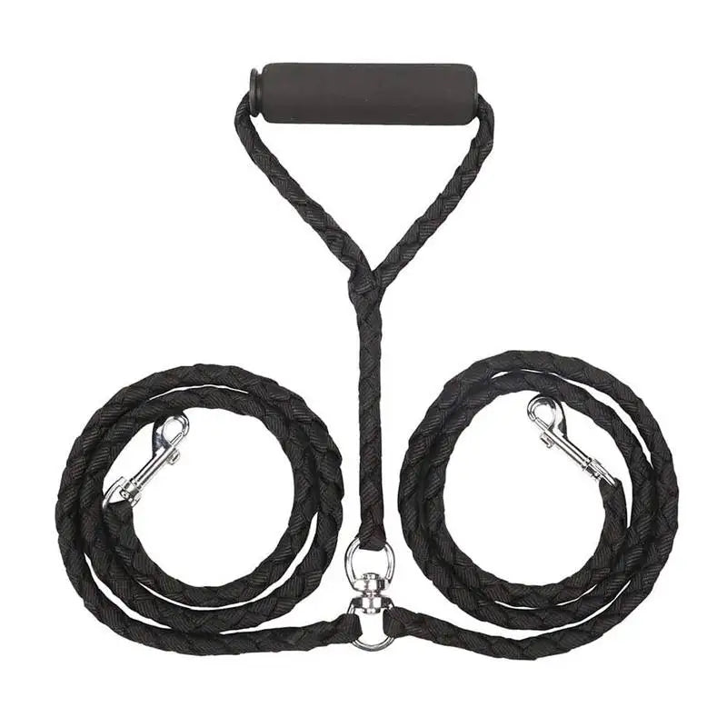 1.4 M Double Pet Leash‌ Adjustable & Durable for Two Dogs Anti-Tangle Walking Solution
