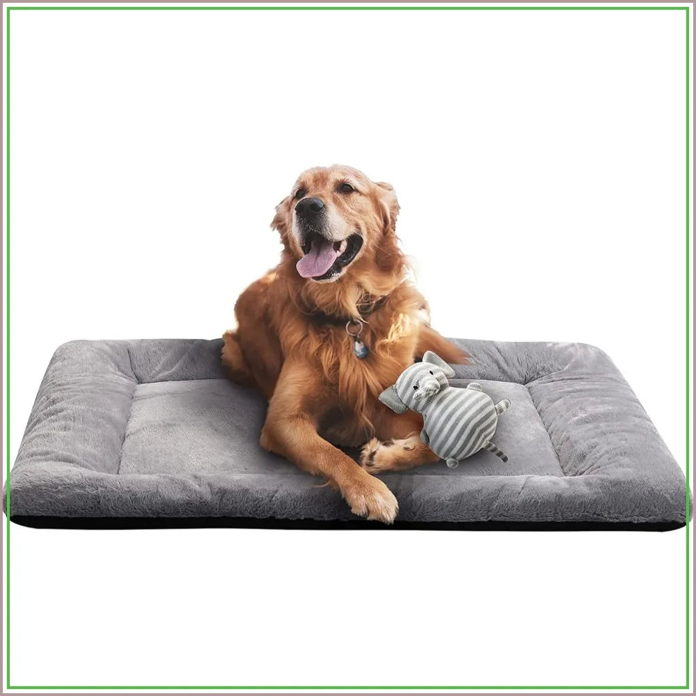 Washable Anti-Slip Dog Crate Pad for Medium/Large Dogs, Gray 42in