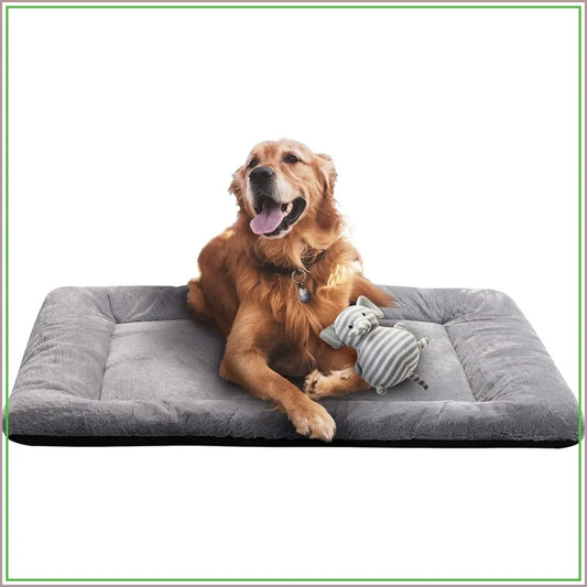 Washable Anti-Slip Dog Crate Pad for Medium/Large Dogs, Gray 42in