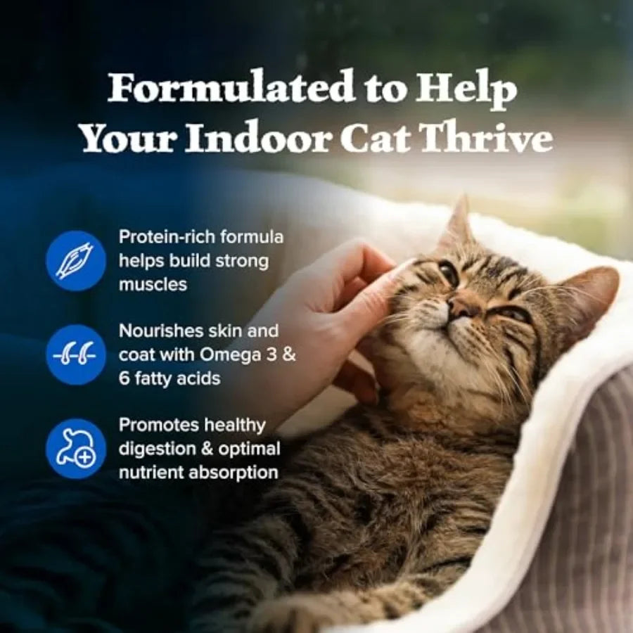 Wilderness Chicken Natural High-Protein Grain-Free Dry Food for Adult Indoor Cats, Real Chicken First, Antioxidant