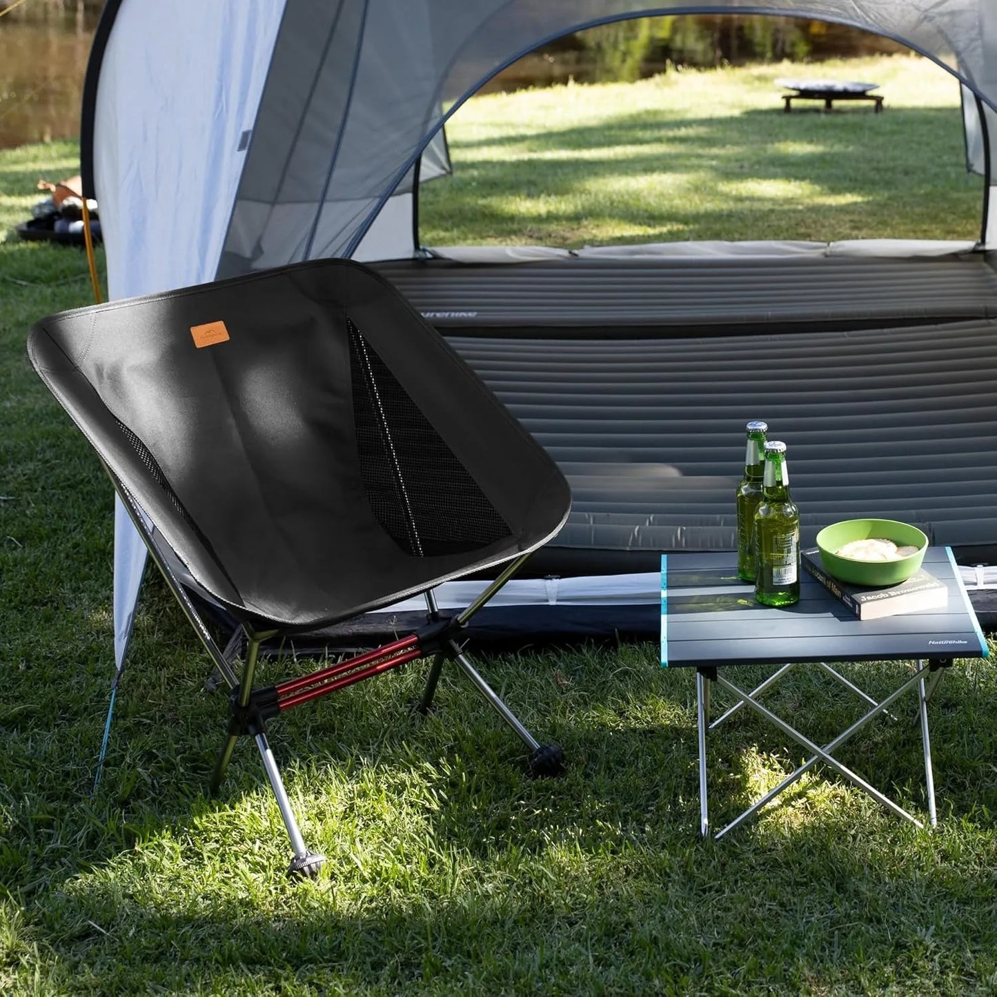 Portable Folding Camping Chair Ultralight Backpacking Chair with Anti-Sinking Feet Folding Hiking Fishing Chair