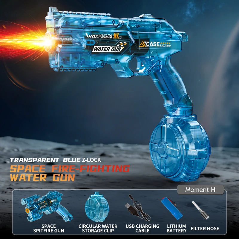 Electric Water Guns For Adults, Powerful Squirt Automatic Water Suction Water Blasters Summer Outdoor Beach Toy For Kids Gift