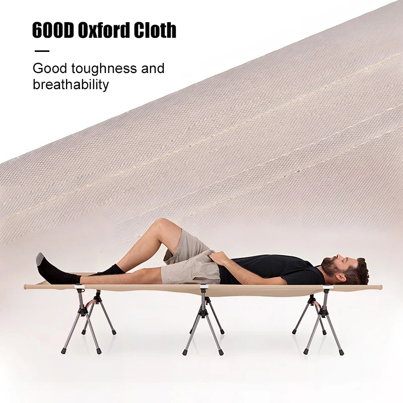 Marching Bed, Portable Folding Bed, Ultra-Light Aluminum Alloy Sleeping Bed, Outdoor Camping, and Travel