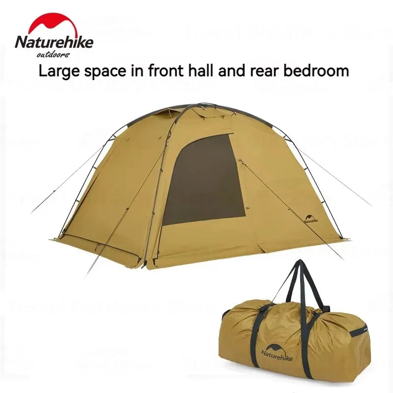 Dune 7.6 Camping Tent 2 People 4 Season Tent Ultralight PU2000mm Outdoor Travel King Tent With Chimney Screen Window