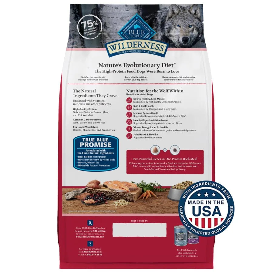 High-Protein Adult Dog Dry Food, Salmon Recipe, 4.5-lb.