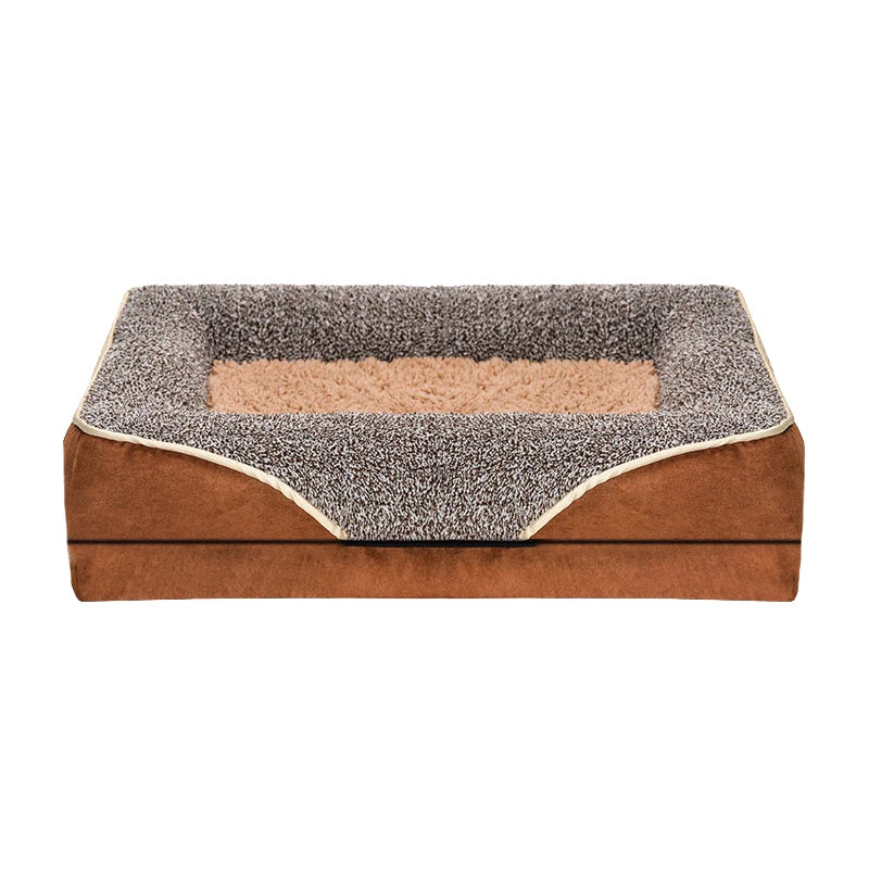 An Oversized Dog Bed Removable Washable for All Seasons, Pet Bed Sofa, Comfortable and Soft Cat Sofa Bed With Raised Edges