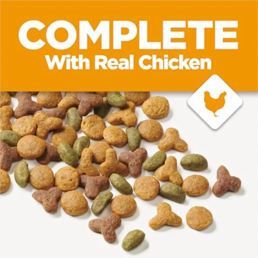 Complete High Protein Dry Cat Food With Real Chicken - Pack of 4 3.15 lb. Bags