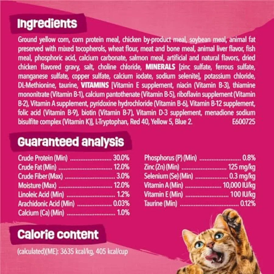 Gravy Swirlers with Flavors of Chicken, Salmon, and Gravy Dry Cat Food - 22 lb. Bag