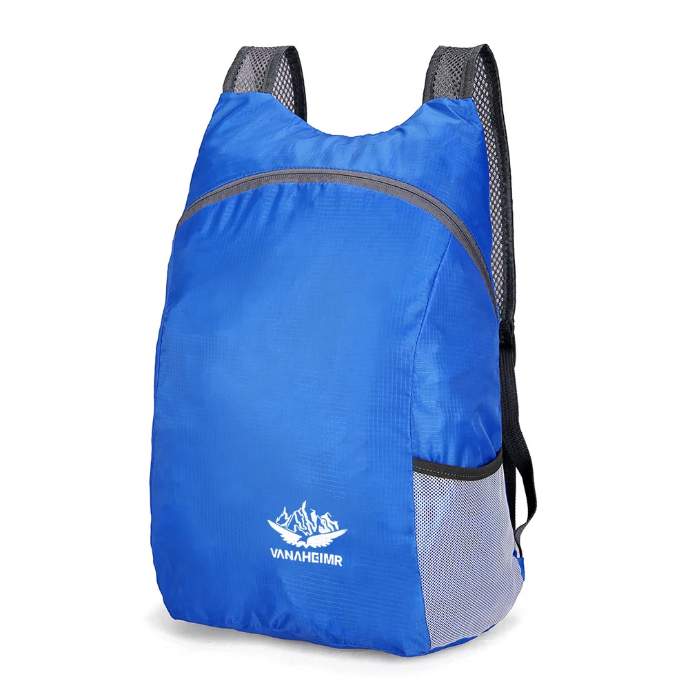 Nylon Travel Knapsack Breathable Foldable Mountaineering Rucksacks Waterproof Lightweight for Men Women for Hiking Fishing