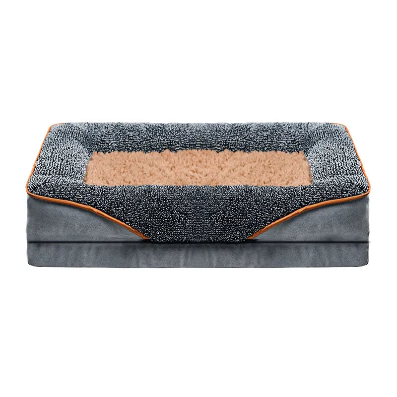 An Oversized Dog Bed Removable Washable for All Seasons, Pet Bed Sofa, Comfortable and Soft Cat Sofa Bed With Raised Edges